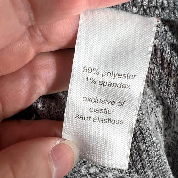 Maurices Womens Tank Top Sleeveless Pullover Laced V Neck Summer Gray White Med - Picture 10 of 11